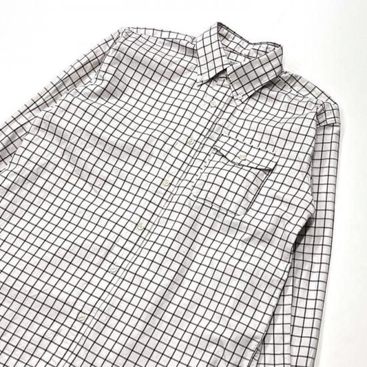 BD SHIRT - COTTON BIG TATTERSALL(WHITE/BLACK)