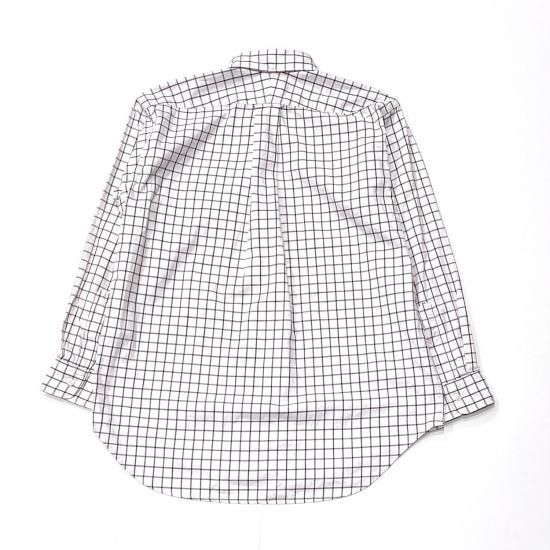 BD SHIRT - COTTON BIG TATTERSALL(WHITE/BLACK)