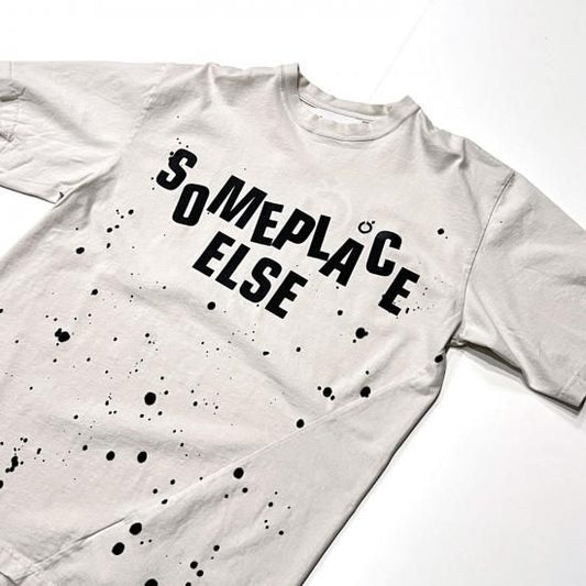 Hand Dyed Twist Tee Shirt / SOMEPLACE ELSE