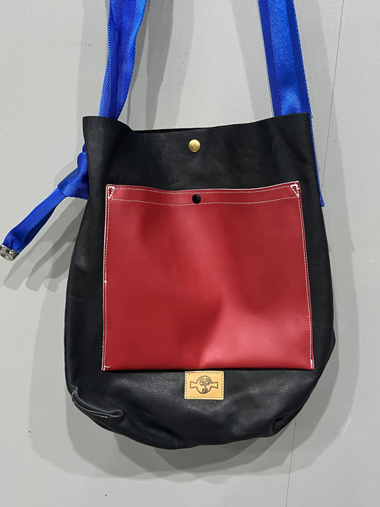 GR-2656 BORSA HANDLE BAG 002 BLACK/RED