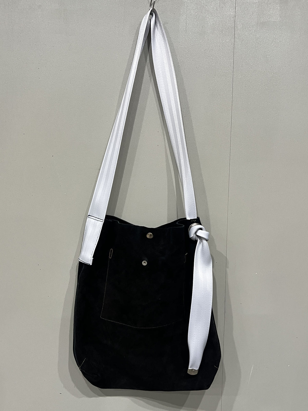 GR-2656 BORSA HANDLE BAG 002 BLACK/WHITE