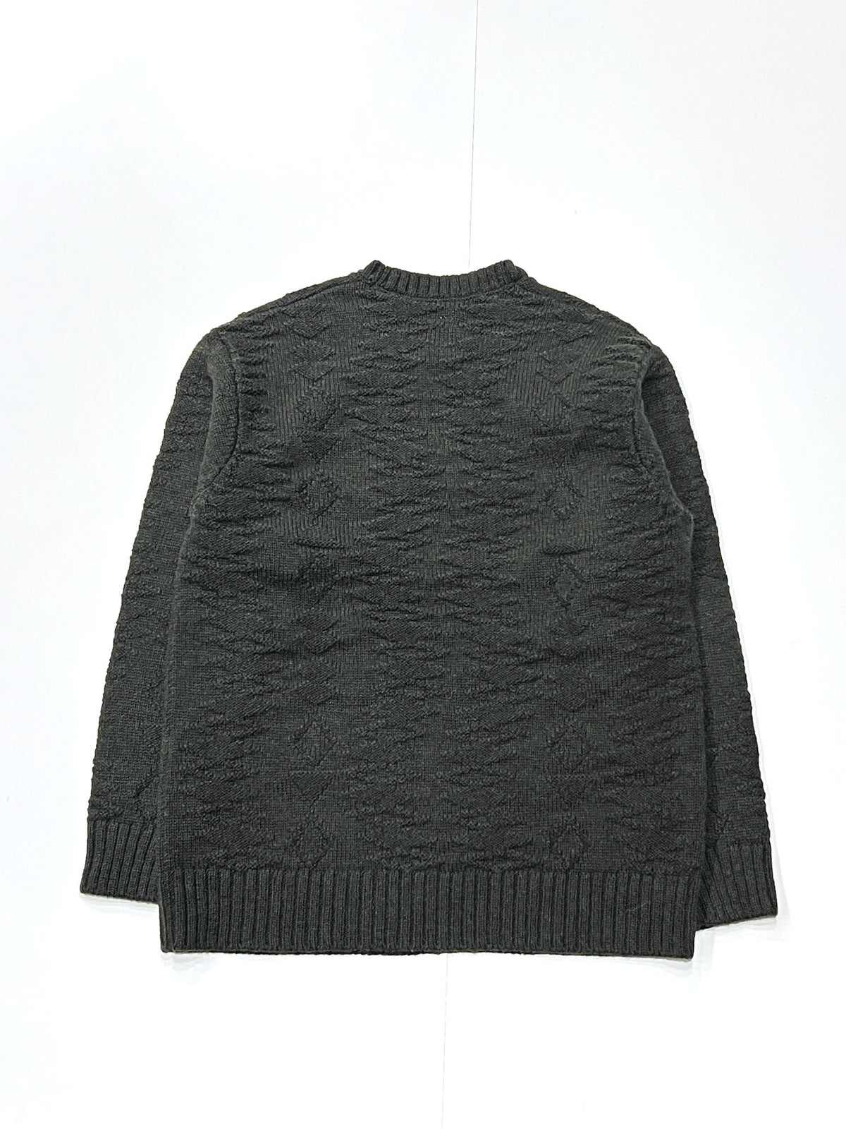 FISHERMAN SWEATER - NATIVE PATTERN OLIVE