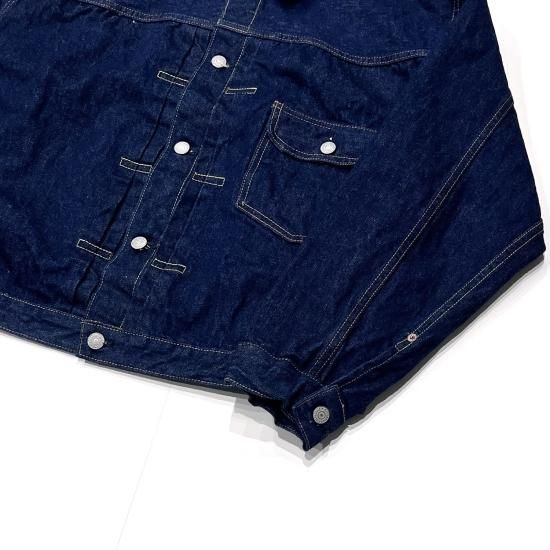 TYPE1 40'S PLEATED FRONT BLOUSE ONE WASH