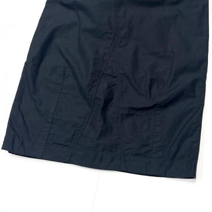 STRING FATIGUE SKIRT- BACK SATEEN (BLACK)