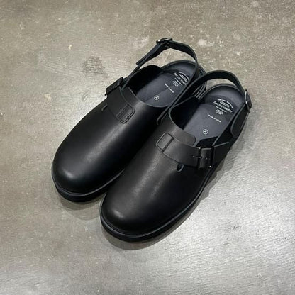 HALF BELT SANDALS (BLACK)