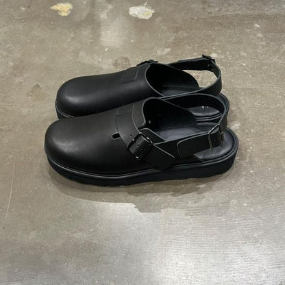 HALF BELT SANDALS (BLACK)
