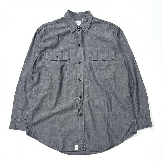 BLACK CHAMBRAY WORK SHIRT (BLACK)