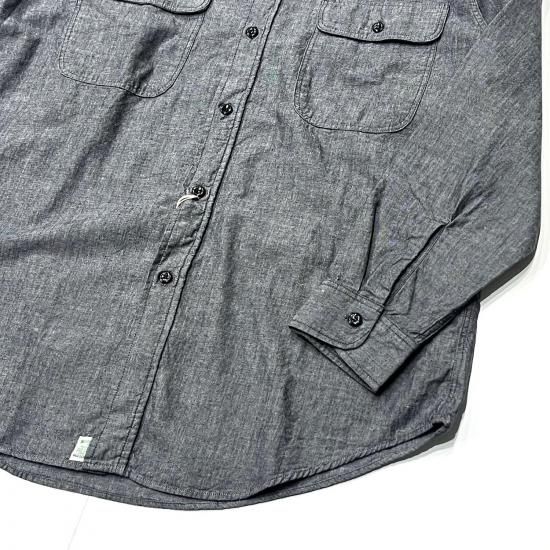 BLACK CHAMBRAY WORK SHIRT (BLACK)