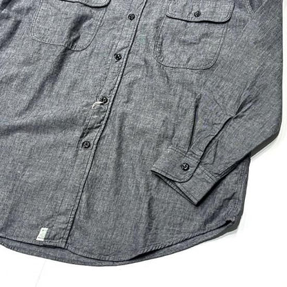 BLACK CHAMBRAY WORK SHIRT (BLACK)