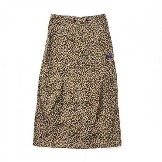 STRING FATIGUE SKIRT- BRUSHED SATEEN (LEOPARD)