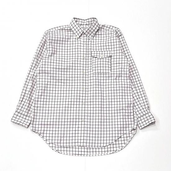 BD SHIRT - COTTON BIG TATTERSALL(WHITE/BLACK)