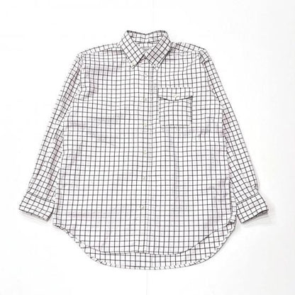 BD SHIRT - COTTON BIG TATTERSALL(WHITE/BLACK)