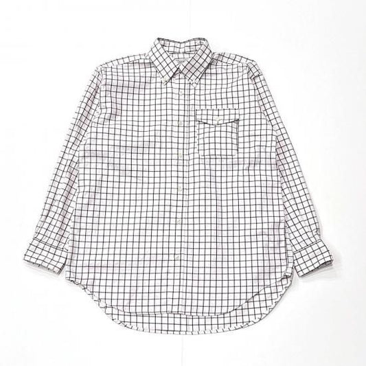 BD SHIRT - COTTON BIG TATTERSALL(WHITE/BLACK)