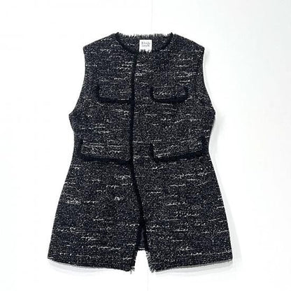 SLLEVELESS JACKET - BONDING TWEED