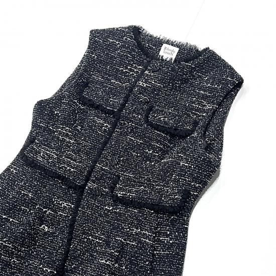 SLLEVELESS JACKET - BONDING TWEED