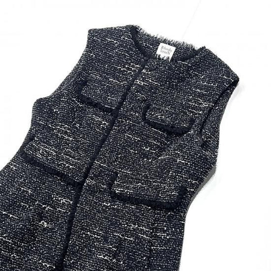 SLLEVELESS JACKET - BONDING TWEED