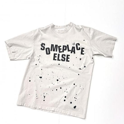 Hand Dyed Twist Tee Shirt / SOMEPLACE ELSE
