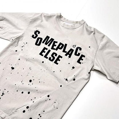 Hand Dyed Twist Tee Shirt / SOMEPLACE ELSE