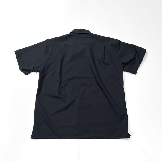CAMP SHIRT - POLYESTER MESH (BLACK)