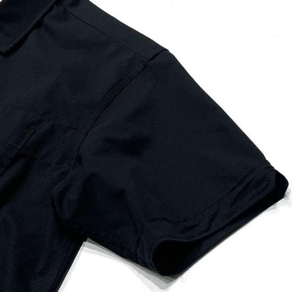 CAMP SHIRT - POLYESTER MESH (BLACK)