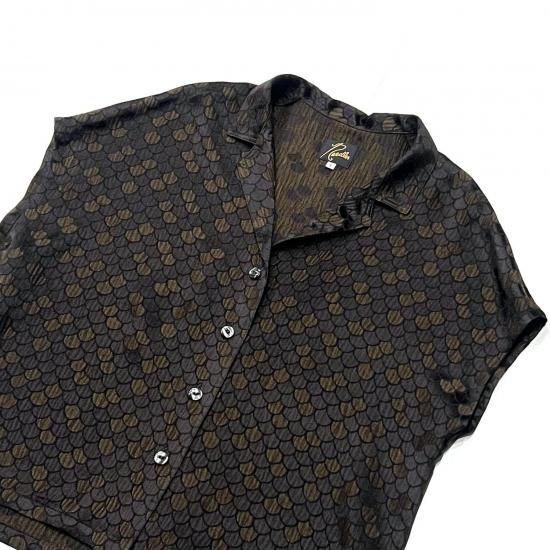 FRENCH SLEEVE BLOUSE- SEIGAIHA JACQUARD