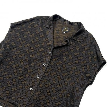 FRENCH SLEEVE BLOUSE- SEIGAIHA JACQUARD