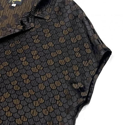 FRENCH SLEEVE BLOUSE- SEIGAIHA JACQUARD