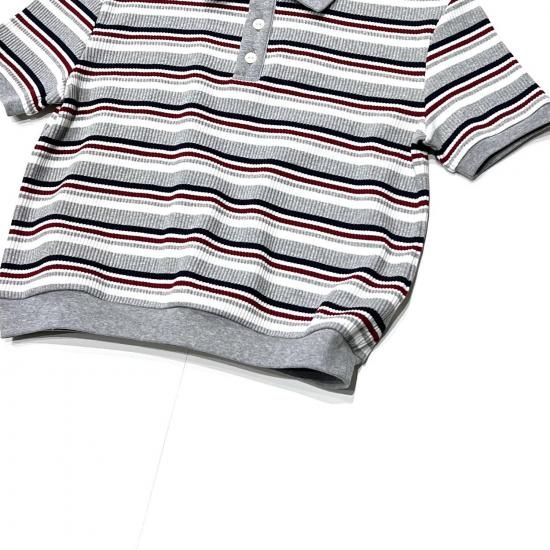 POLO SHIRT - RANDOM STRIPE (H.GREY)