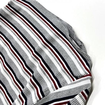 TWO-WAYS SPENCER BASQUE SHIRT - RANDOM STRIPE (H.GREY)