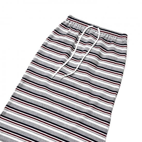 PENCIL SKIRT - RANDOM STRIPE (H.GREY)