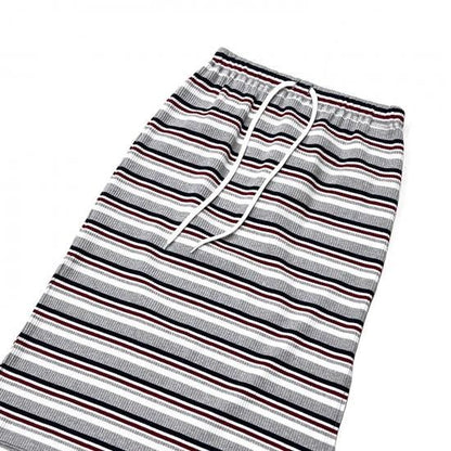 PENCIL SKIRT - RANDOM STRIPE (H.GREY)