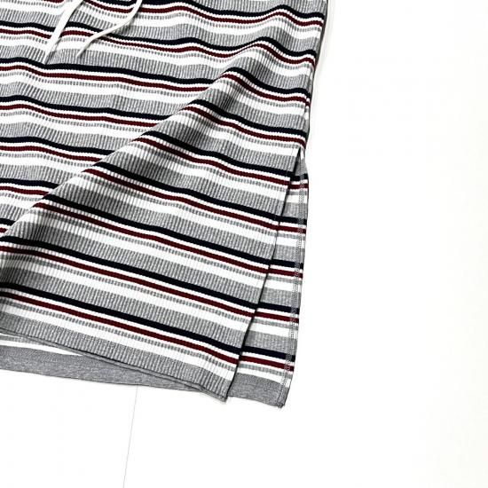 PENCIL SKIRT - RANDOM STRIPE (H.GREY)