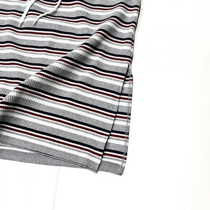 PENCIL SKIRT - RANDOM STRIPE (H.GREY)