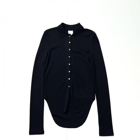 Super 140's Melino Wool Shirt Women's (Black)