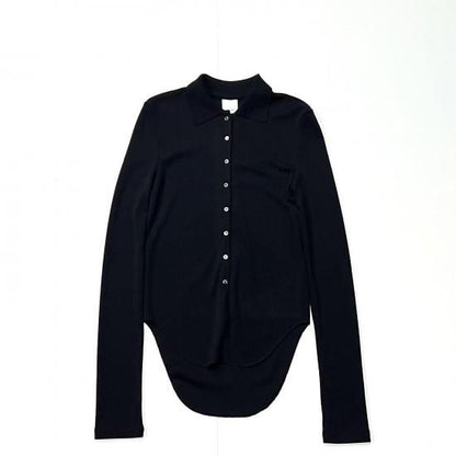 Super 140's Melino Wool Shirt Women's (Black)