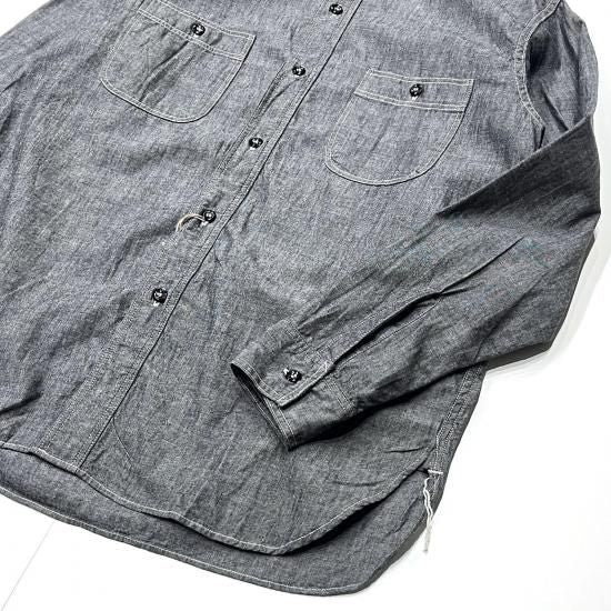RELAX FIT BLACK CHAMBRAY WORK SHIRT