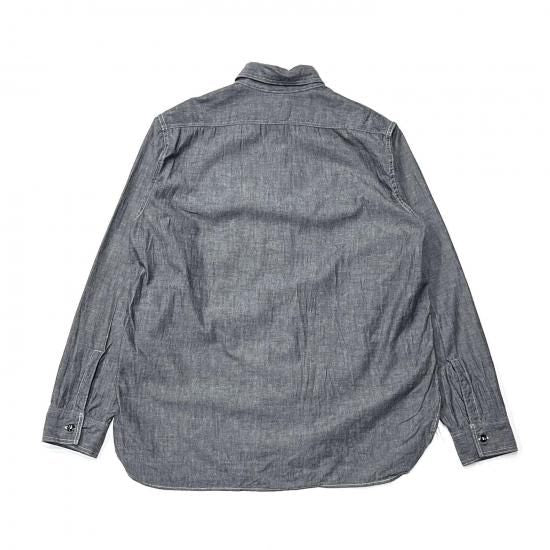 RELAX FIT BLACK CHAMBRAY WORK SHIRT