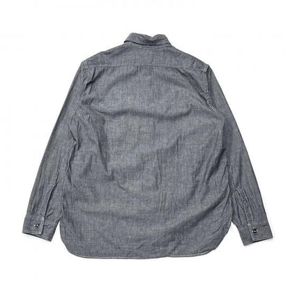 RELAX FIT BLACK CHAMBRAY WORK SHIRT