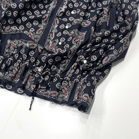 Paisley Gathered Blouse