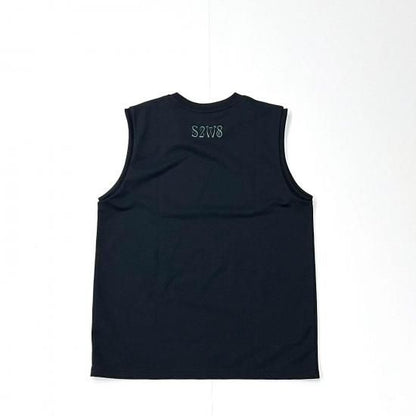 SLEEVELESS CREW NECK TEE - SKULL & TARGET