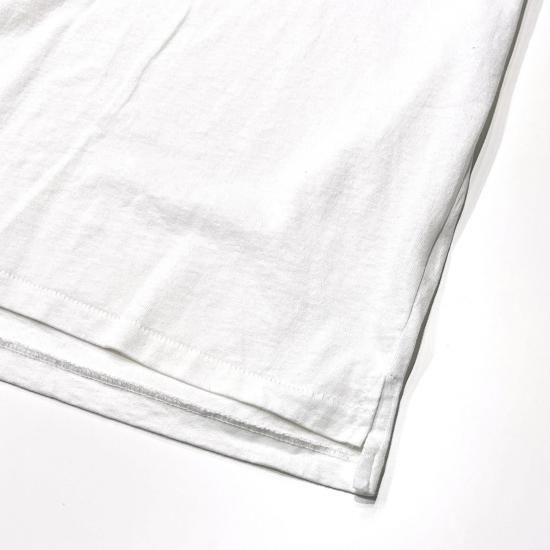 PRINTED CROSS CREW NECK T-SHIRT - FLOWER (WHITE)