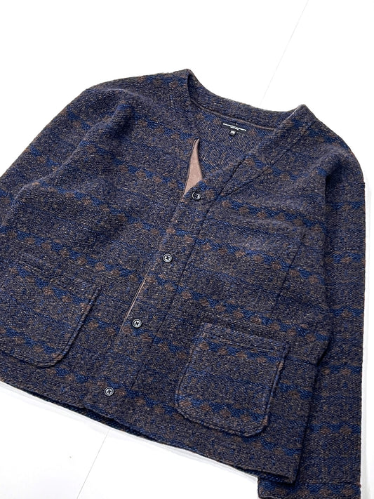 Knit Cardiigan - Horizontal Stripe Sweater Knit