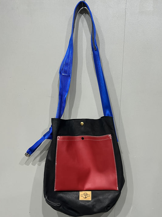 GR-2656 BORSA HANDLE BAG 002 BLACK/RED