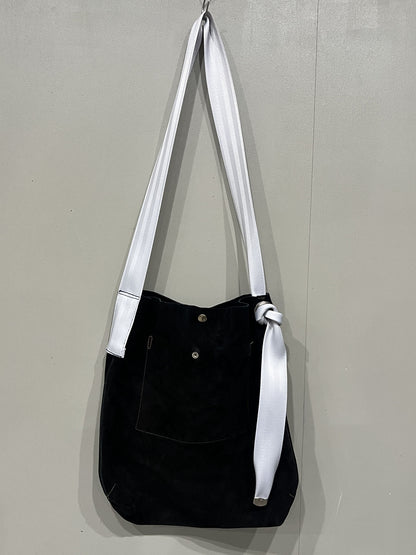 GR-2656 BORSA HANDLE BAG 002 BLACK/WHITE