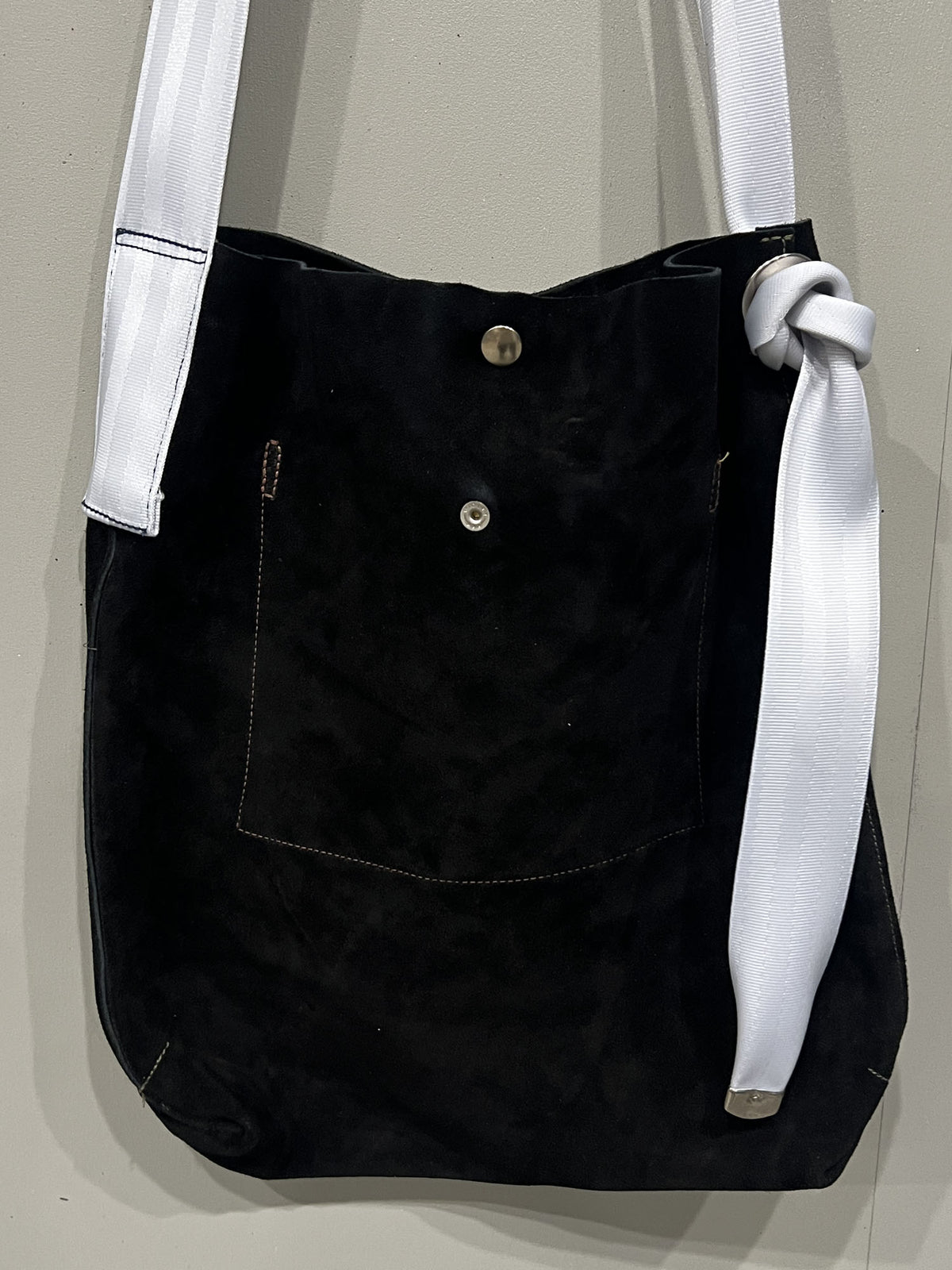 GR-2656 BORSA HANDLE BAG 002 BLACK/WHITE