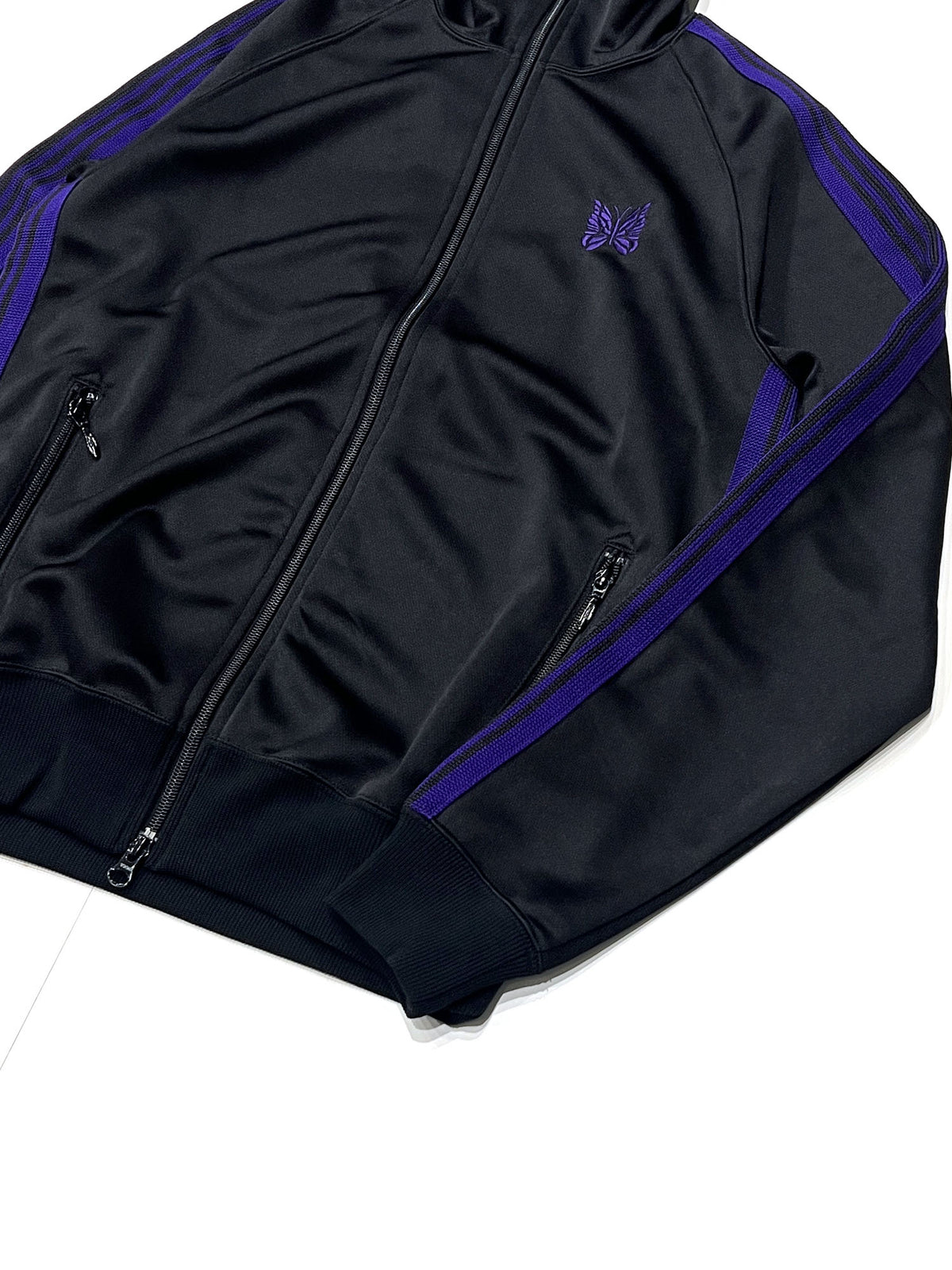 TRACK JACKET - POLY SMOOTH BLACK