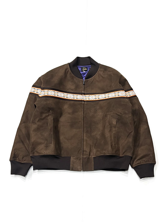 LOOSE B.B. JACKET - SYNTHETIC LEATHER BROWN