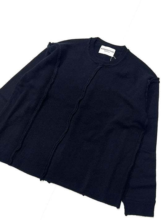 Patchwork Cut-off Sweater