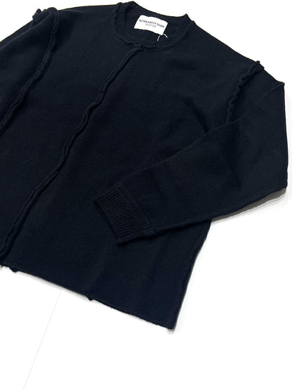 Patchwork Cut-off Sweater