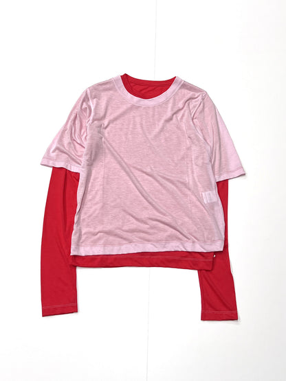 HALF & LONG SLEEVE UNIT TEE PINK